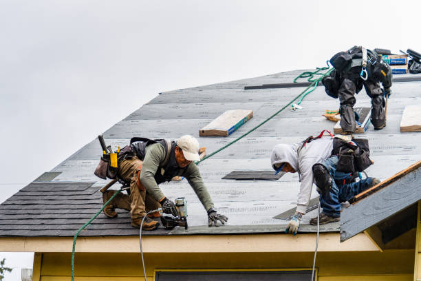 Professional Gutter Installation technician working in Edgerton, KS